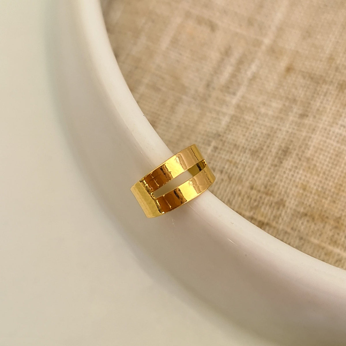 Piercing Fake Duplo - Banho de Ouro 18k