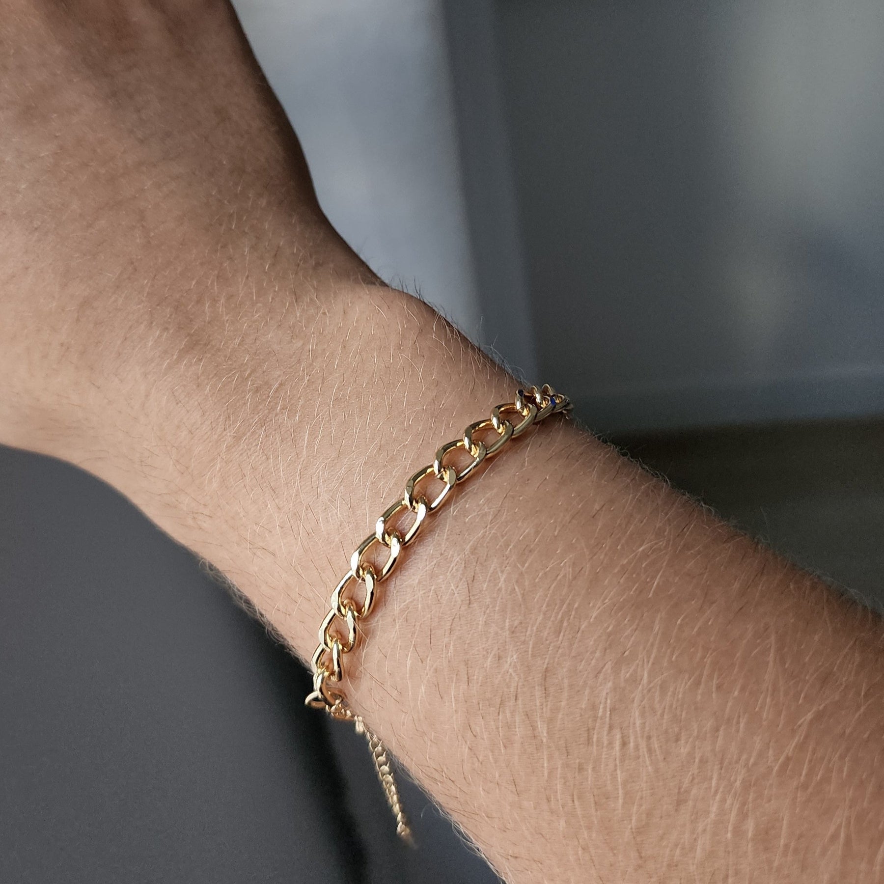 Pulseira Elos Groumet - Banho de Ouro 18k