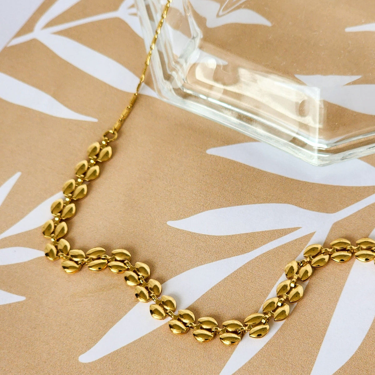 Colar Malha Trabalhada - Banho de Ouro 18k