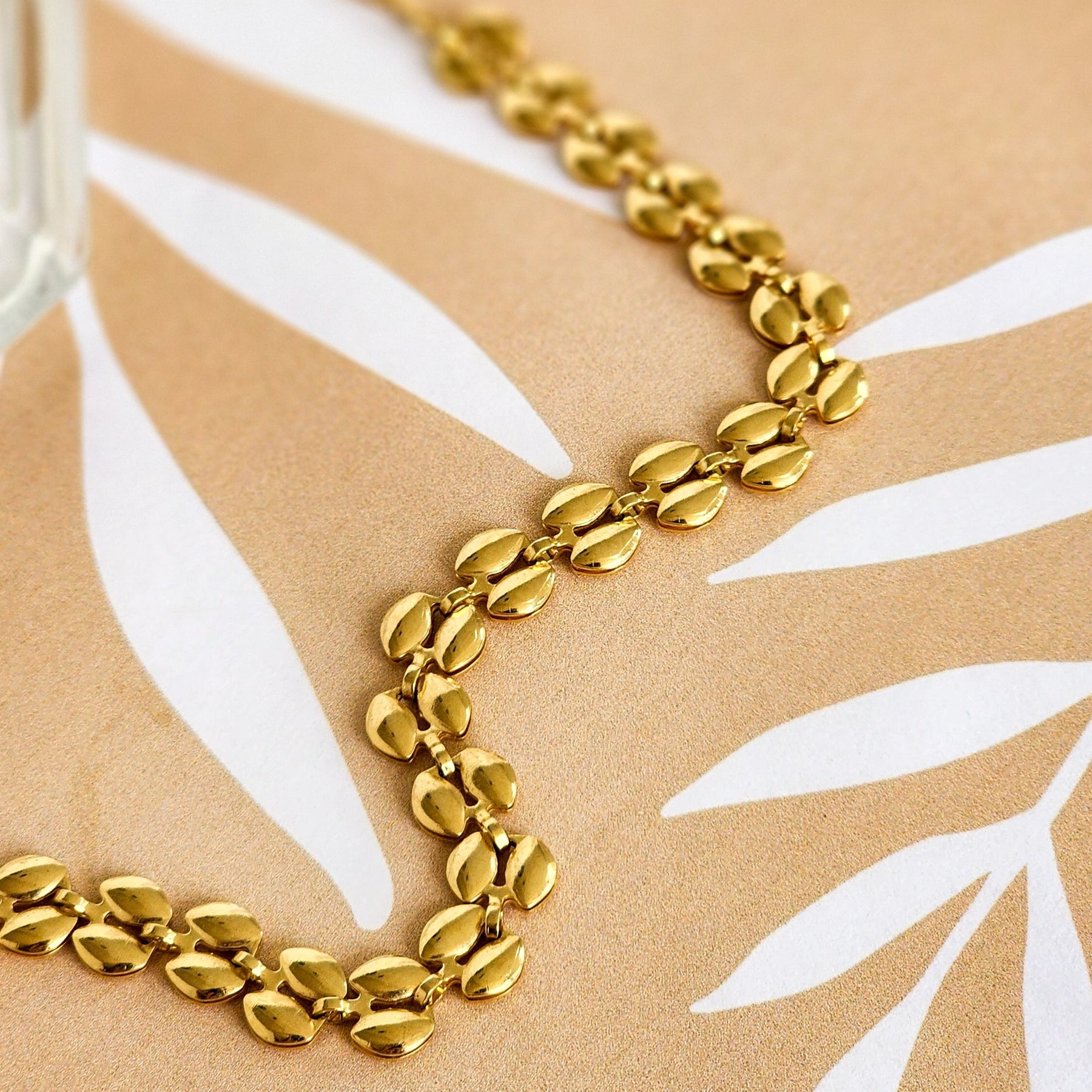 Colar Malha Trabalhada - Banho de Ouro 18k