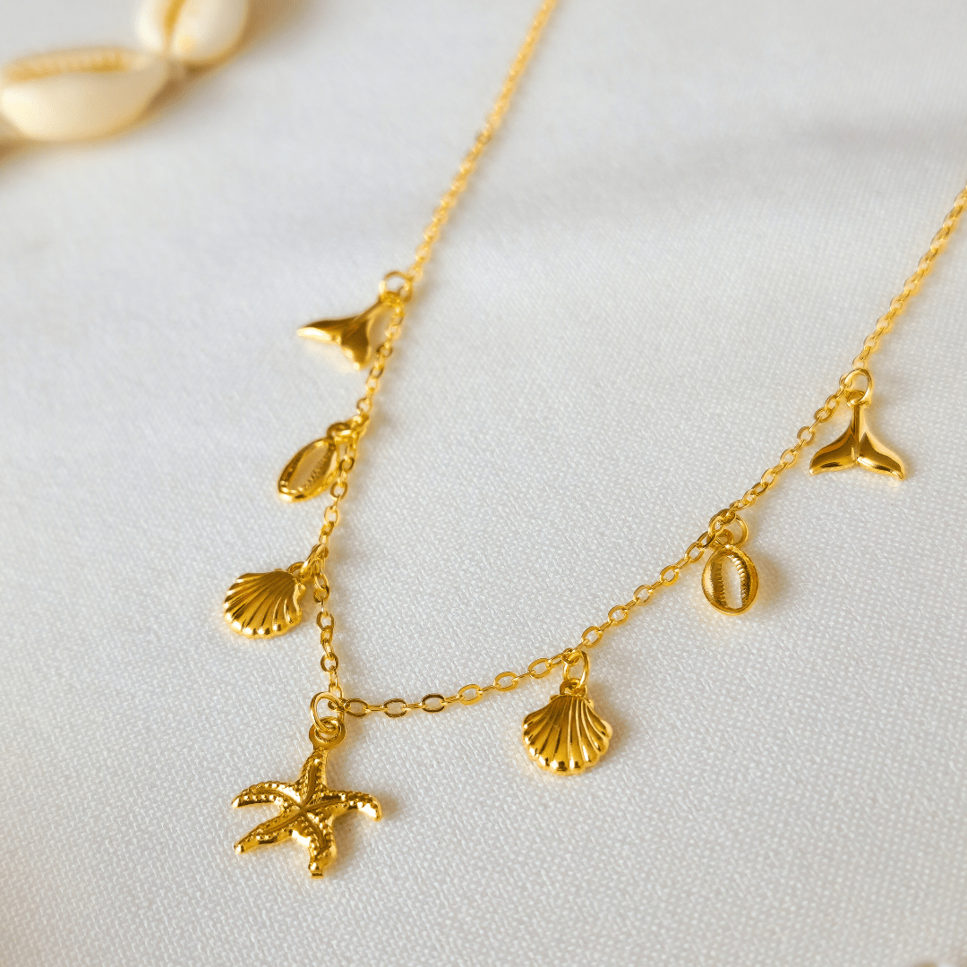 Choker Mix Fundo do Mar - Banho de Ouro 18k