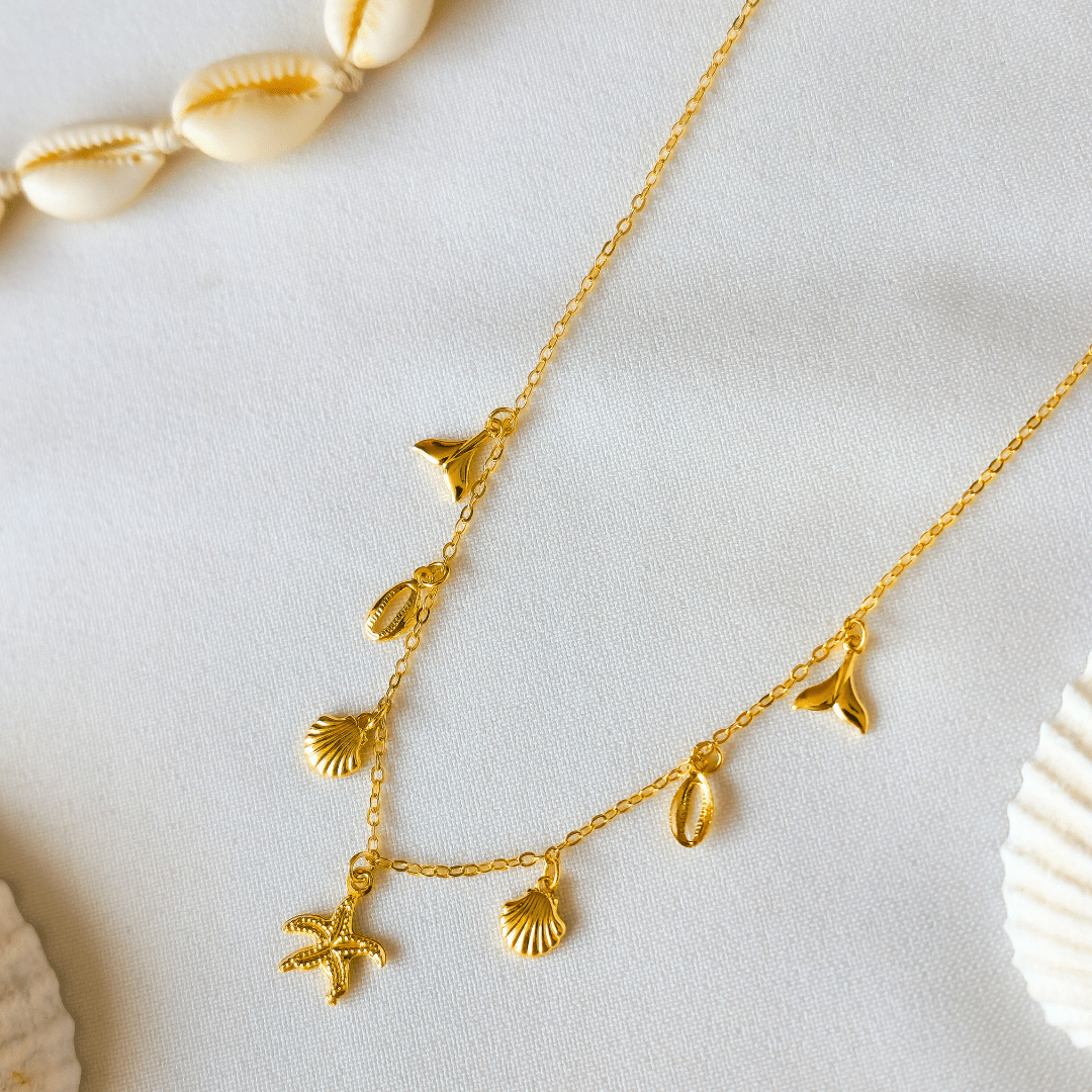 Choker Mix Fundo do Mar - Banho de Ouro 18k