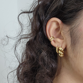 Piercing Fake Duplo - Banho de Ouro 18k