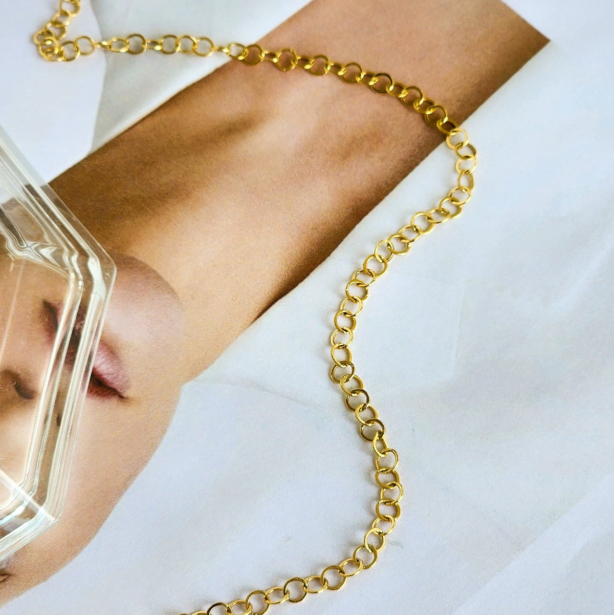 Choker Elos Redondo - Banho de Ouro 18k