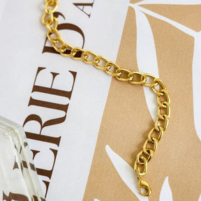 Pulseira Elos Groumet - Banho de Ouro 18k