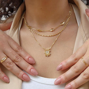 Colar Plaquinha Coração - Banho de Ouro 18k