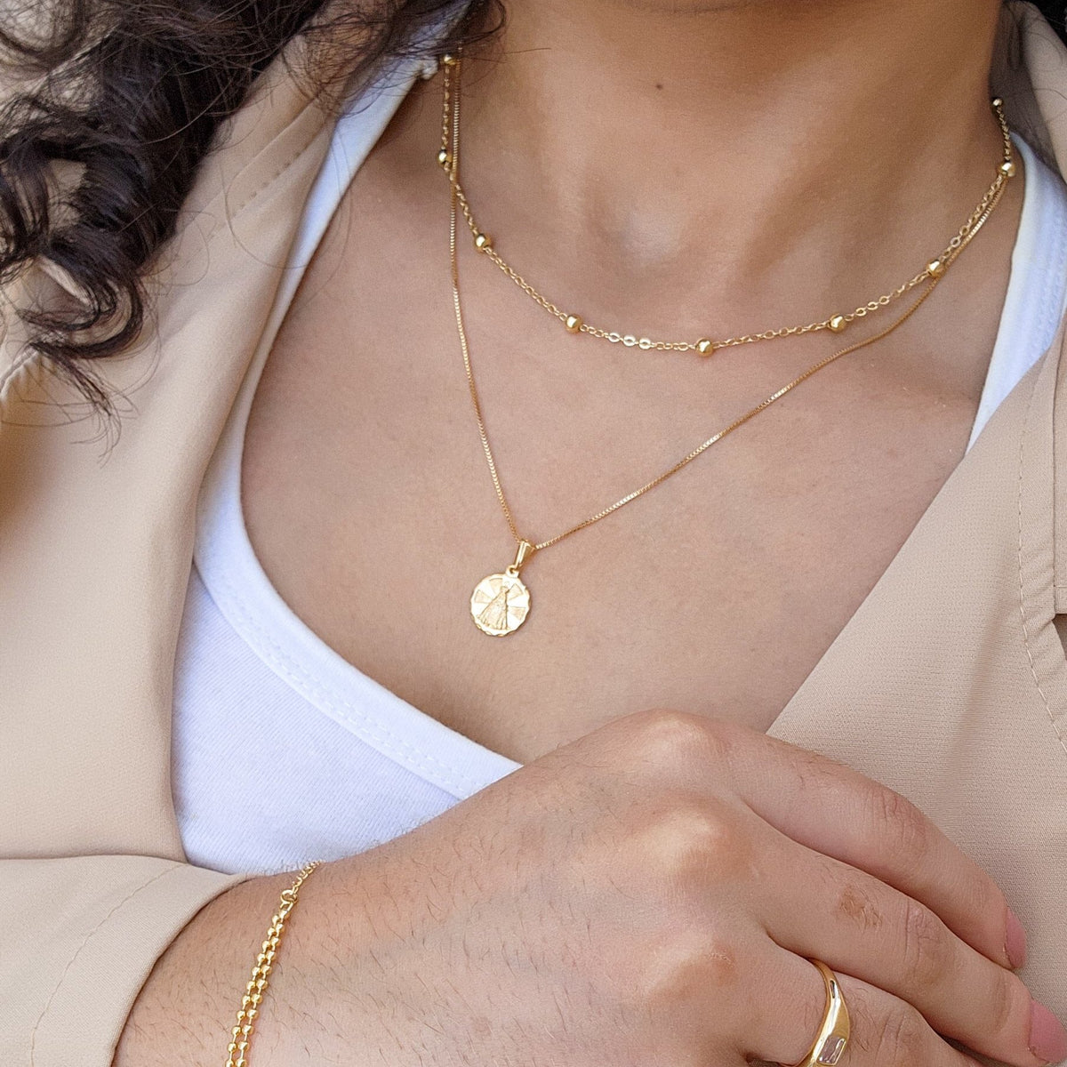 Choker Bolinhas - Banho de Ouro 18k