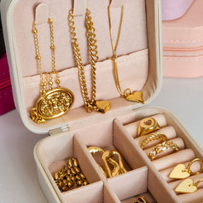 (BRINDE) Porta Joias Compacto para bolsa e viagem