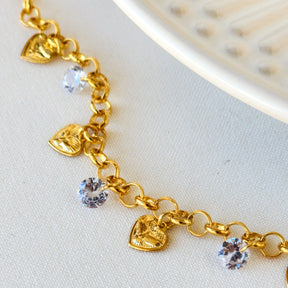 Pulseira Elo Português Espírito Santo Pomba da Paz – Banho de Ouro 18k