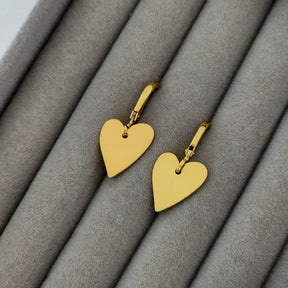 Kit Colar Coração Árvore da Vida Cravejado + Brinco Argola Coração - Banho de Ouro 18k