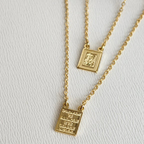 Colar Escapulário Mini Medalha Jesus Cristo - Banho de Ouro 18k