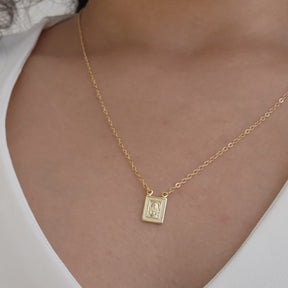 Colar Escapulário Mini Medalha Jesus Cristo - Banho de Ouro 18k