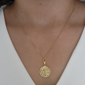 Kit Colar Medalha + Pulseira Fita São Bento - Banho de Ouro 18K