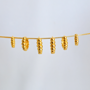 Kit Brinco Trio de Argolas Bolinhas - Banho de Ouro 18k