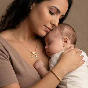 Colar Filhos Personalizado Menino Menina - Banho de Ouro 18k