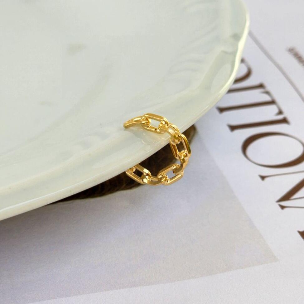 Piercing Fake Elos - Banho de Ouro 18k